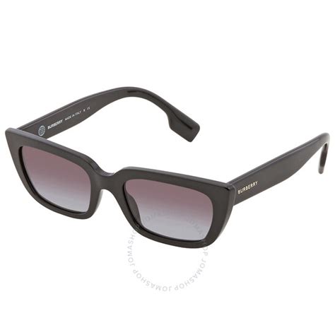 Burberry Grey Gradient Rectangular Ladies Sunglasses BE4321 